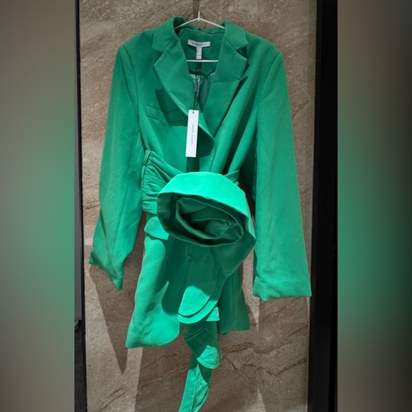 Rachel Gilbert Santiago Jacket Dress in Green - Picture 8 of 16